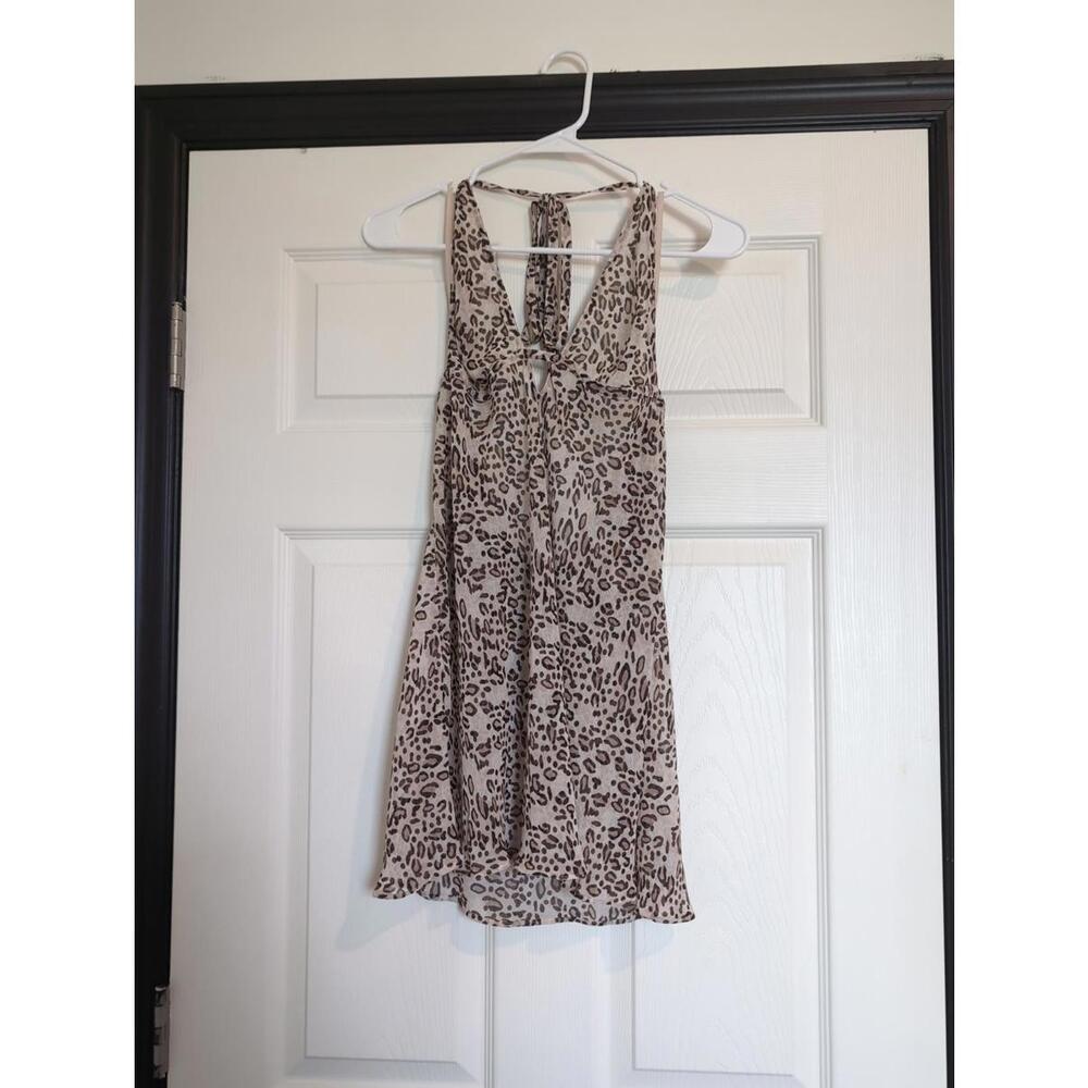 XL animal print Cabernet lingerie